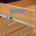 Ver mais imagens de Guarda Roupa 3 Portas de Correr com 9 Gavetas e Espelho Cinamomo Meridian Gold