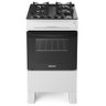 Fogão 4 Bocas Mesa de Vidro Itatiaia Electra Glass New Branco com Forno 48l - 4