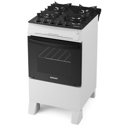 Fogão 4 Bocas Mesa de Vidro Itatiaia Electra Glass New Branco com Forno 48l - 3