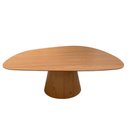 Ver imagem 1 de Mesa de Jantar Cone Oval Orgânica 120x80 Cm Freijó