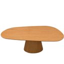 Ver imagem 2 de Mesa de Jantar Cone Oval Orgânica 120x80 Cm Freijó