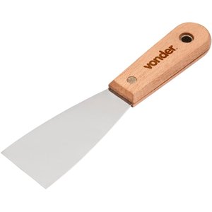 Espátula betumadeira aço inox 1.1/2" 3,8cm cabo mad Vonder