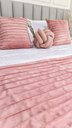 Ver imagem 3 de Peseira Drapeada Line Dupla Face em Veludo Cama Casal Cor:rose