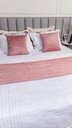 Ver imagem 5 de Peseira Drapeada Line Dupla Face em Veludo Cama Casal Cor:rose
