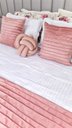 Ver imagem 4 de Peseira Drapeada Line Dupla Face em Veludo Cama Casal Cor:rose