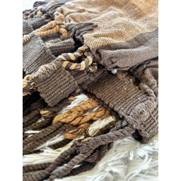 Rede de Dormir Casal Balanço de Algodão Reforçada 3,80m X 1,50m Varias Cores:caramelo com Marrom Xad - 3