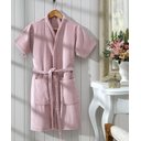 Ver imagem 1 de Roupão de Banho Adulto Feminino Tamanho GG Aveludado Fiore Dohler - ROSA