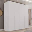 Ver imagem 1 de Guarda-Roupa 4 Portas 3 Gavetas 100% MDF Lizz Branco