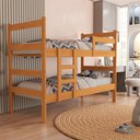 Ver imagem 4 de Beliche Infantil Tóquio C/ 2 Colchão D20 100% Mdf Vira Duas Camas:nature 100% Mdf