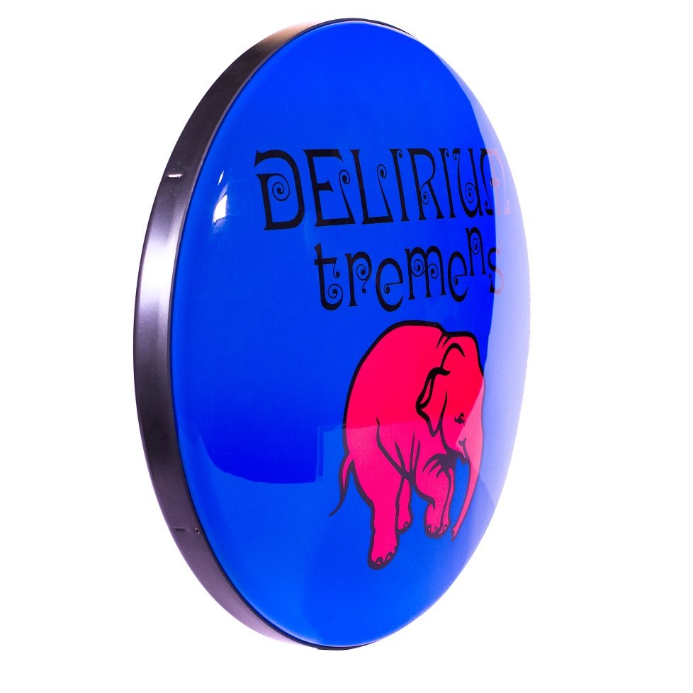 Luminoso de Parede Cerveja Delirium Tremens Azul Retrô Vintage para Bar, Garagem, Churrasqueira - 3