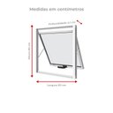 Ver imagem 2 de Janela Maxim-Ar sem Grade 60CMX60CM em Alumínio Branco com Vidro – Vitrolar