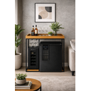 Ver imagem 1 de Aparador Cervejeira Adega Ferro Estilo Industrial Mdf Freijo