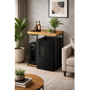 Ver imagem 2 de Aparador Cervejeira Adega Ferro Estilo Industrial Mdf Freijo