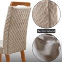 Ver imagem 5 de Mesa de Jantar Yasmin 180cm Tampo MDF Vidro Canto Copo com 6 Cadeiras Aline Moderna Mobília