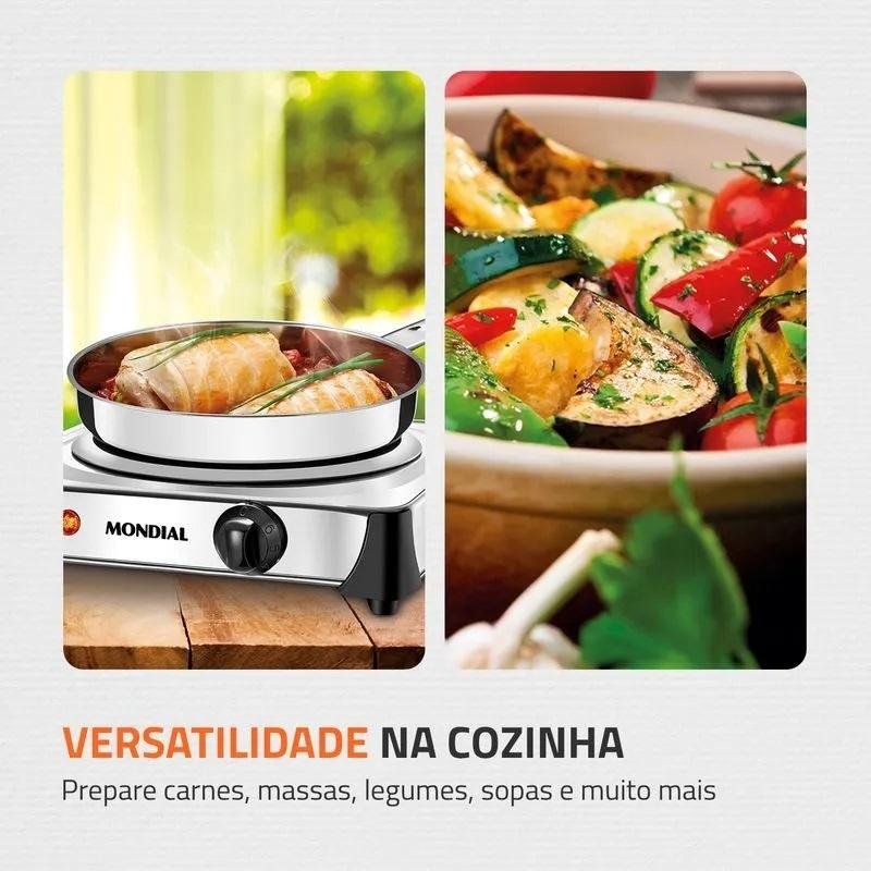 Fogão Elétrico Fast Cook 1 Queimador 127v 1000w Mondial - 3