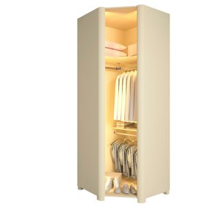 Módulo Guarda Roupa Canto Innova Reflecta 1 Porta Off White - Gelius