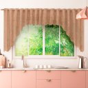 Ver imagem 2 de Cortina Bando Renda Cascata Cozinha Bule Capuccino 3,15x1,00