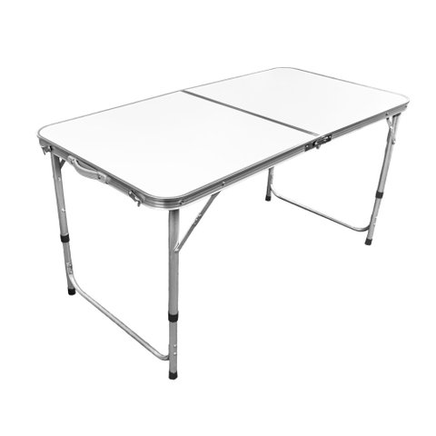 Mesa Dobravel Vira Maleta Camping Praia 120cm X 60cm Retangular Mfl