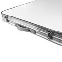 Ver imagem 2 de Mesa Dobravel Vira Maleta Camping Praia 120cm X 60cm Retangular Mfl