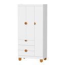 Ver imagem 3 de Guarda-Roupa 3 Portas para Quarto de Bebê 100% MDF Apolo