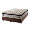 Ver imagem 7 de Conjunto Cama Box Super King c/ Molas Ensacadas New York Marrom 193x203x73