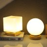 Abajures luz da noite cubo cilindro bola lâmpada usb plug casa decoração do quarto presentes criativ - 2