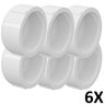 Kit 6 Tampão CAP PVC Roscável 1.1/2" Branco (50mm) Tigre - 1