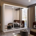 Ver imagem 1 de Guarda-roupa Casal 3 Portas e 6 Gavetas Taylor Crystal Bom Pastor
