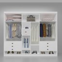 Ver imagem 2 de Guarda-roupa Casal 3 Portas e 6 Gavetas Taylor Crystal Bom Pastor