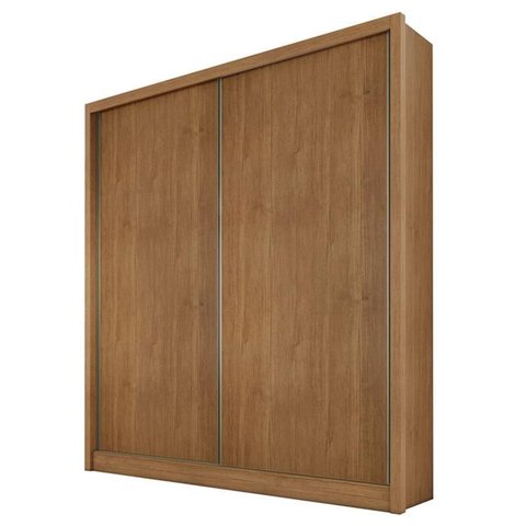 Guarda Roupa Solteiro Ambiente Toledo 2 Portas 3 Gavetas Cumaru 23 – Novo Horizonte