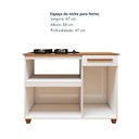Ver imagem 4 de Balcão Cooktop 4 Bocas 1 Porta 1 Gaveta Chicago