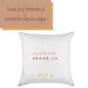 Ver imagem 4 de Capa de Almofada Linho com Drapeado Terracota 45x45cm