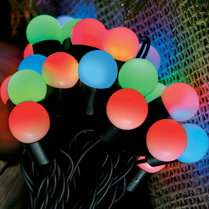 Cordão Luminoso Led Taschibra Globinho Leitoso 50 Leds Colorido 220v
