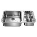 Ver imagem 1 de Cuba Gourmet de Cozinha 64x40 com Escorredor Calha Úmida Prata Inox 304 Brinovar
