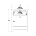 Ver imagem 5 de Mesa de Cabeceira Ditália 3 Gavetas Dm-112 Carvalho