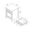 Ver imagem 4 de Mesa de Cabeceira Ditália 3 Gavetas Dm-112 Carvalho