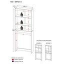 Ver imagem 4 de Armário Lavanderia 2 Portas Nina Multimóveis Branco