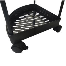 Carrinho Prateleira de Canto 4 Andares Rodinhas Gancho Estante Rack Casa Cozinha Banheiro Salao de B - 6