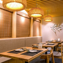 Ver imagem 3 de Luminária Pendente 45cm Lustre Teto Bambu Natural Gimpo Kjdd-e-639-45cm