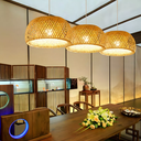 Ver imagem 7 de Luminária Pendente 45cm Lustre Teto Bambu Natural Gimpo Kjdd-e-639-45cm