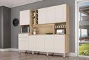 Ver imagem 1 de KIT COZINHA ARMÁRIO GRANDE BARCELONA COR NATURE / OFF WHITE ÚLTIMAS UNIDADES