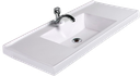 Ver imagem 1 de Pia de Banheiro Embutir 80cm Branco Milano - On Móveis