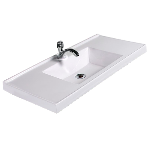 Pia de Banheiro Embutir 80cm Branco Milano - On Móveis