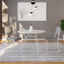 Ver imagem 2 de Mesa de Jantar Redonda Barcelona Branco/Tx