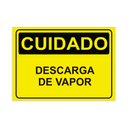 Ver imagem 1 de Placa de Sinalização Cuidado Descarga de Vapor em Pvc