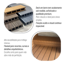Ver imagem 7 de Deck de Madeira Ecológica 290cm x 14,60cm 2,4cm Espessura Formaco Decor Laranja/Canela
