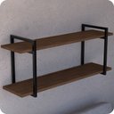 Ver imagem 3 de Prateleira Estilo industrial Para Sala Parede GND PM 120cm