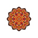 Ver imagem 2 de Adesivo de Parede New Mandala 11 Arte Destaque 0,90 X 0,90 Metros