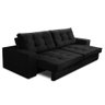 Sofá Retrátil e Reclinável 2 Lugares 1,50m com Molas Melissa Suede Preto Rover & Beato - 6