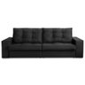 Sofá Retrátil e Reclinável 2 Lugares 1,50m com Molas Melissa Suede Preto Rover & Beato - 5